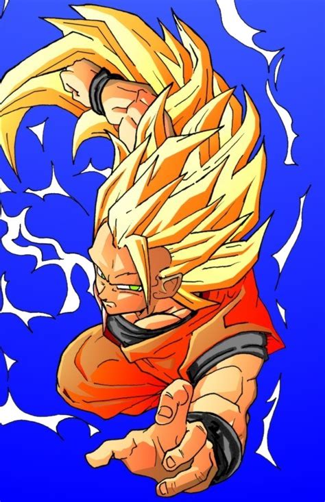 Son Goku Long Hair Transformation Por Juan Cobos Ruiz Dibujando