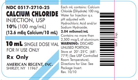 Calcium Chloride Injection Solution