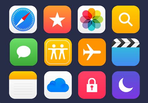 36 Apple Apps Vector Icons Graphicsfuel