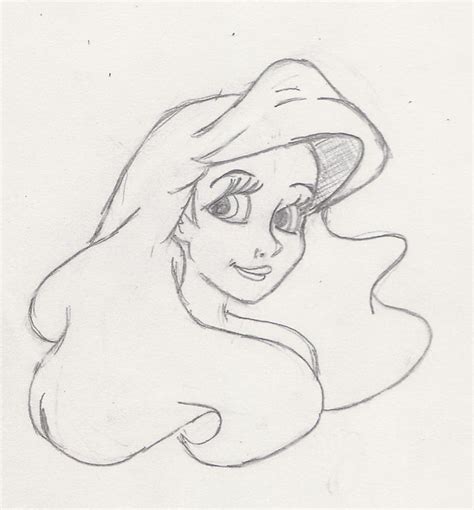 Ariel Mermaid Sketch By M Supertramp On Deviantart