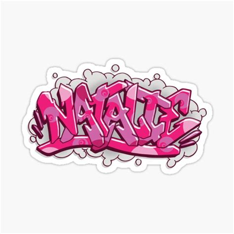 Natalie Graffiti Lettering Sticker For Sale By Namegraffiti Redbubble