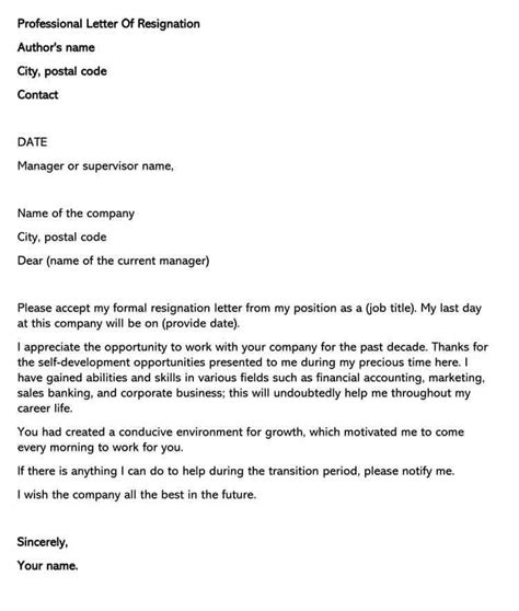 How To Write A Professional Resignation Letter A Complete Guide Blogs Riset