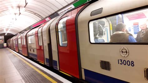 London Underground Victoria Line 2009 Tube Stock 13008 Arriving At