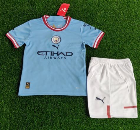 20222023 Manchester City Home Kids Kit
