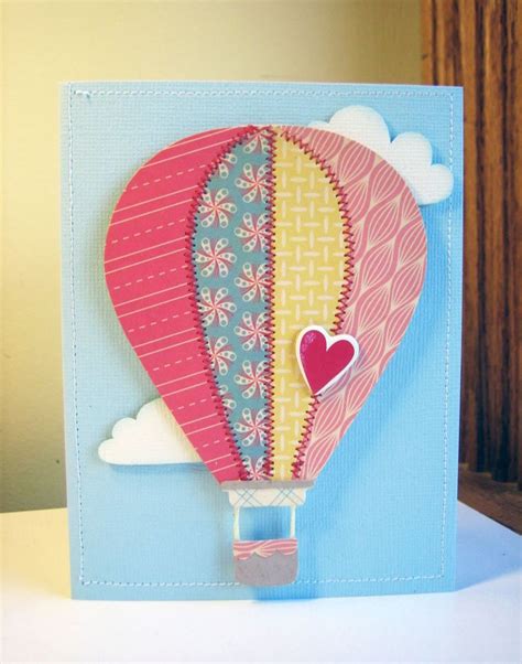 Homemade Hot Air Balloon Greeting Cards Ideas Birthday Pop Up And