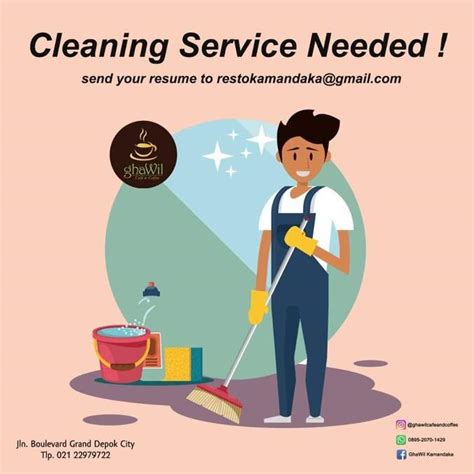 Kawan agan itu kemungkinan gaji yg sistem saran ane agan kuliah aja lagi dulu biar mantap, ambil yang kejuruan pariwisata bidang service, itung2. Lowongan Kerja Cleaning Service - 𝙈𝙊𝙃𝘼𝙈𝙈𝘼𝘿 𝙅𝘼𝙀𝙉𝙐𝘿𝙄𝙉 di ...