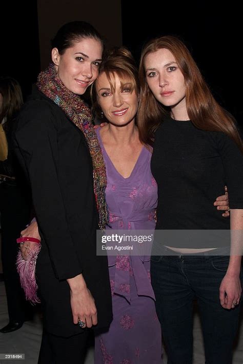 Actress Jane Seymour With Her Daughters Jenni And Katie At The Gen