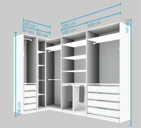 28 Modelos De Closet Con Medidas Geocax