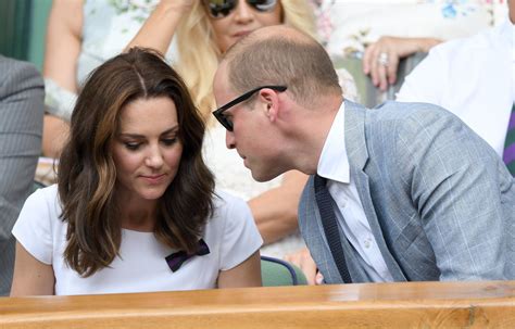 Prince William And Kate Middleton Share A Rare Pda Moment At Wimbledon Prince William And Kate
