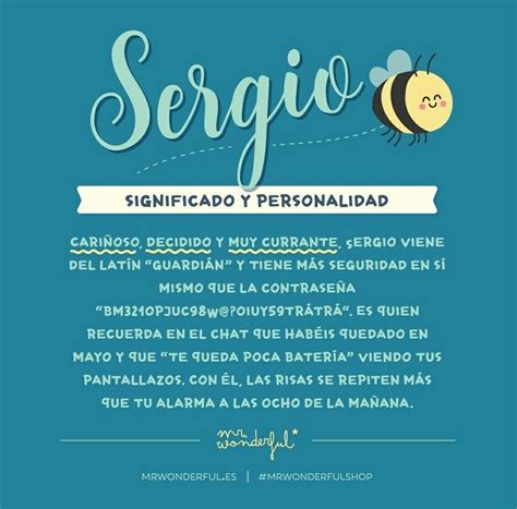 Sergio Significados De Los Nombres Nombres De Hombres Nombres Para Hijos