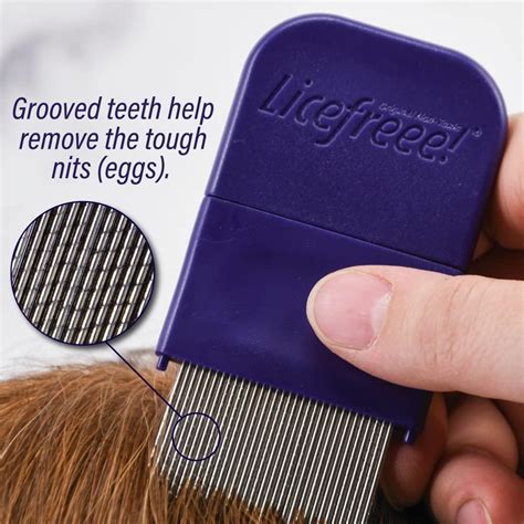 Licefreee Nitduo Lice And Nit Comb Dual Sided Metal Lice Comb Two