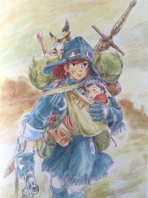 The Art Of Nausica Of The Valley Of The Wind Watercolor Impressions Hayao Miyazaki Studio