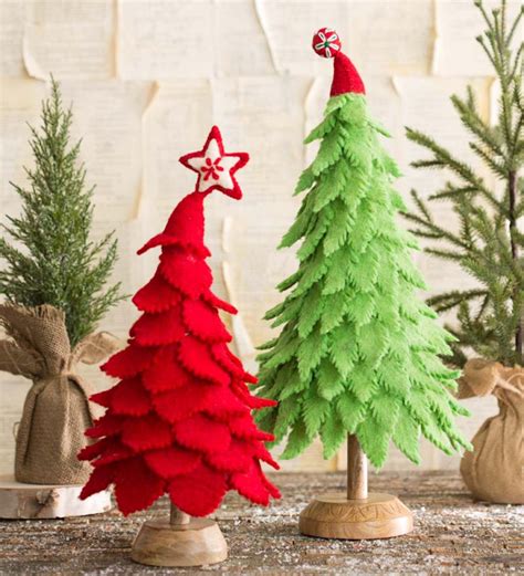 Handcrafted Felt Christmas Tree Green Wind And Weather