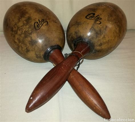 Instrumento percusion den den maraca tribal bongo bombo. antiguas maracas de cuba. - Comprar Instrumentos de ...