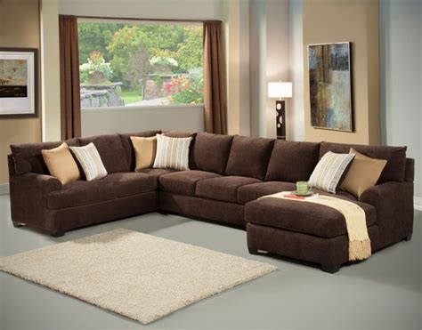 25 gorgeous living rooms featuring comforting earth tones brown sectional sofa brown