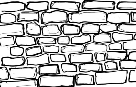 Brick Wall Drawing Drawings Brick Wall