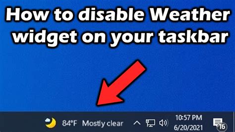 How To Disable Weather Widget On Your Taskbar YouTube