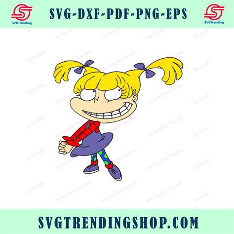 Angelica Pickles Rugrats Svg Svg Dxf Cricut Silhouette Cut File