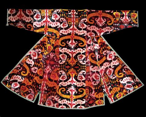 velvet-chapan-asian-textiles,-ikat,-ikat-pattern