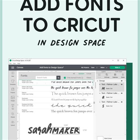 How To Upload Fonts To Cricut Design Space In 4 Easy Steps Sarah Maker