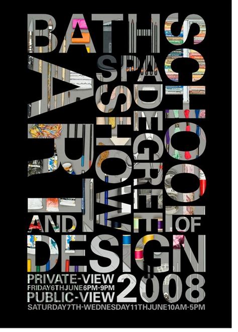 Degree Show Poster By Alastair Harlow Via Behance Beautiful Posters