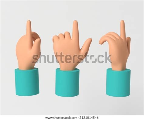 Hands Showing Different Gestures Finger Shows Stock Illustration