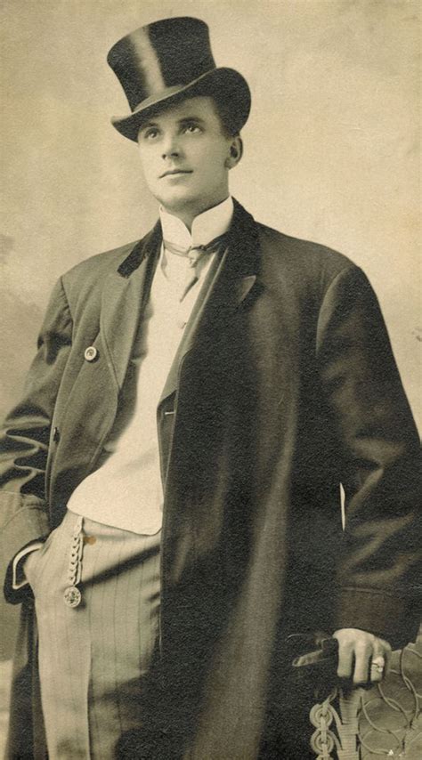 Portrait Of A Handsome Young Dandy Ca 1910s Vintage Men Victorian