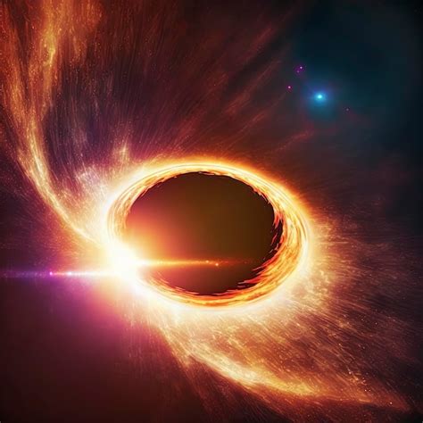 Premium Photo Black Hole And A Disk Of Glowing Plasma Supermassive