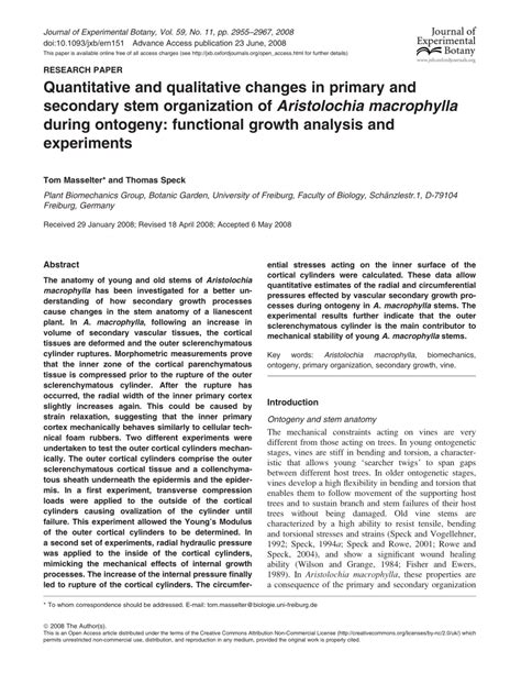 Pdf Quantitative And Qualitative Changes In Primary And Secondary
