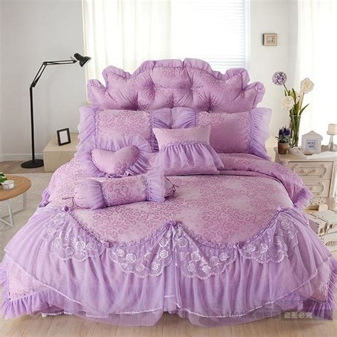 Sophisticated Elegant Purple Vintage Victorian Lace Ruffle Noble Excellence Romantic Feminine