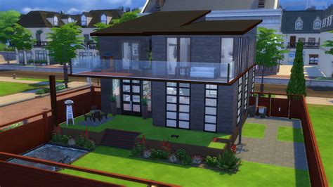Big Modern House Sims 4 Building With Blog