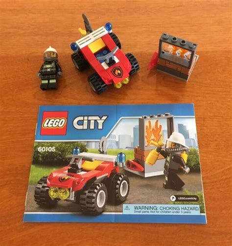 Lego 60105 Town City Fire Atv Set Complete W Manual 2016 Ebay