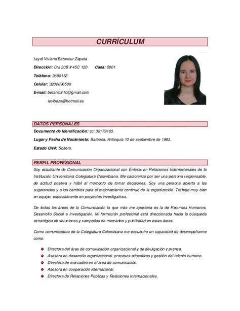 It is the standard representation of credentials within academia. Modelo De Curriculum Vitae Doc - Modelo de Curriculum Vitae