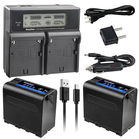 kastar battery lcd dual fast charger for sony f970 ccd tr290 ccd tr300 ccd tr311 ebay