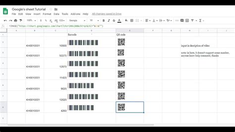 I use html form and javascript to concatenate the link but somehow it wont generate the link. Google sheet tips, How to create Barcode and QR code - YouTube