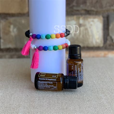 Cassie Rainbow Essential Oil Bracelet Speckled Sparrow