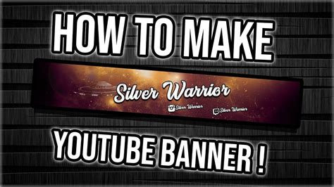 How To Make A Youtube Banner With Photoshop Cs6cc 2018 Youtube