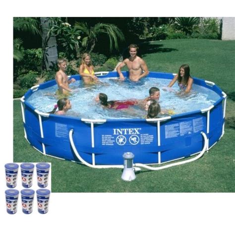 Intex 12 Ft X 12 Ft X 30 In Round Above Ground Pool In The Above Ground