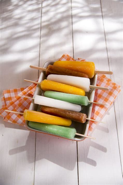 Icicle Fruit Stock Photo Image Of Cold Orange Popsicle 52195268