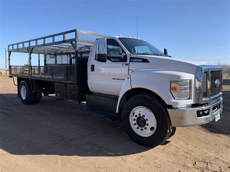 16 Ford F650 Flatbed Heavy Equipment Truck Trailer Auction