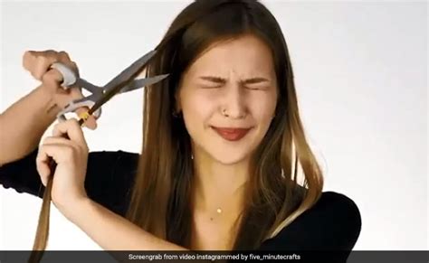 Bizarre Beauty Tutorial Suggest Cutting Off Hair To Make Makeup Brush