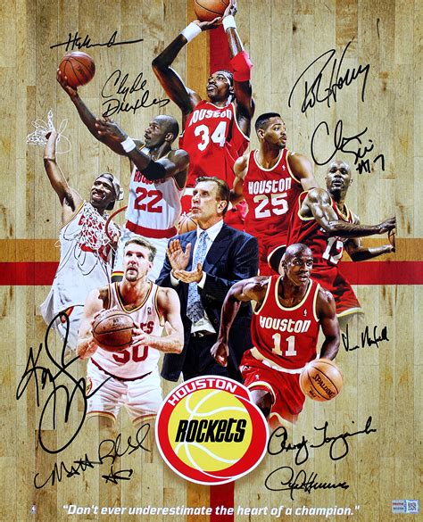 Houston rockets, american professional basketball team based in houston that plays in the national basketball association. Houston Rockets 1994-1995 Champions Team Autographed 16x20 ...