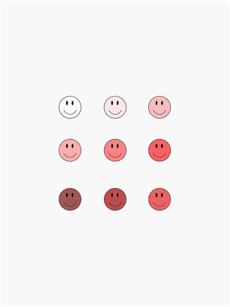 "Smiley Face Pack Pink" Sticker by peytontaylor06 | Redbubble | Iphone