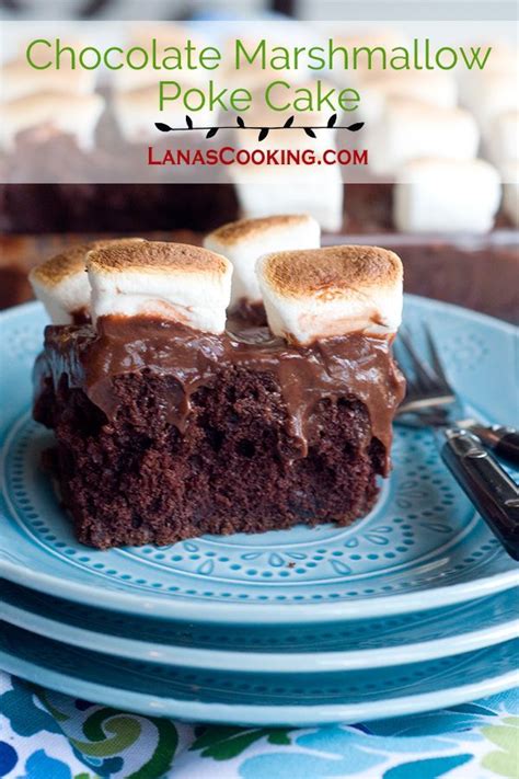 Chocolate Marshmallow Poke Cake A Fun Retro Recipe That The Whole