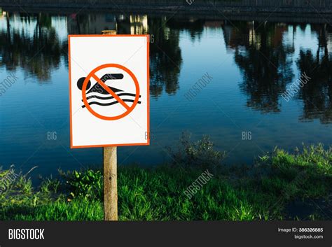 No Swimming Sign Image And Photo Free Trial Bigstock