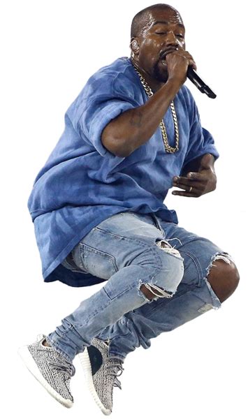 Kanye West In Blue Png Official Psds
