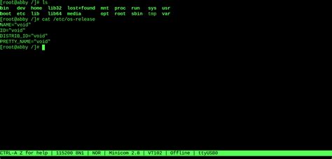 Installing Void Linux With A Serial Terminal