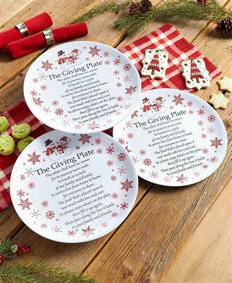 Melamine Holiday Giving Plates Share A Dish Send Some Love Set Of 3 Buyer Choice Unbranded