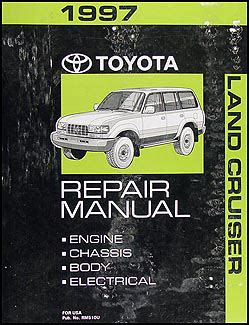 1997 Toyota Land Cruiser Wiring Diagram Manual Original