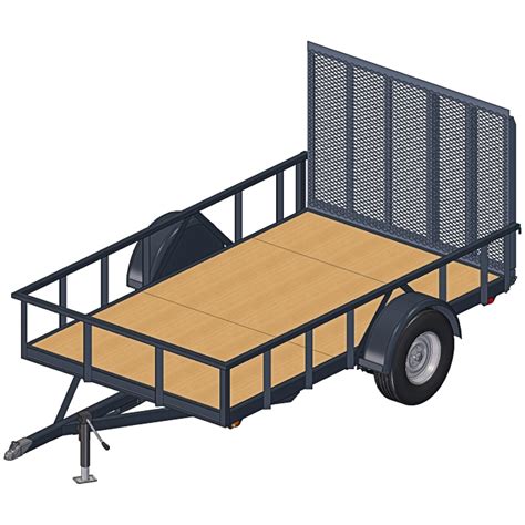 6x10 Utility Trailer Plans 3500 Lbs Single Axle Lots Of Options